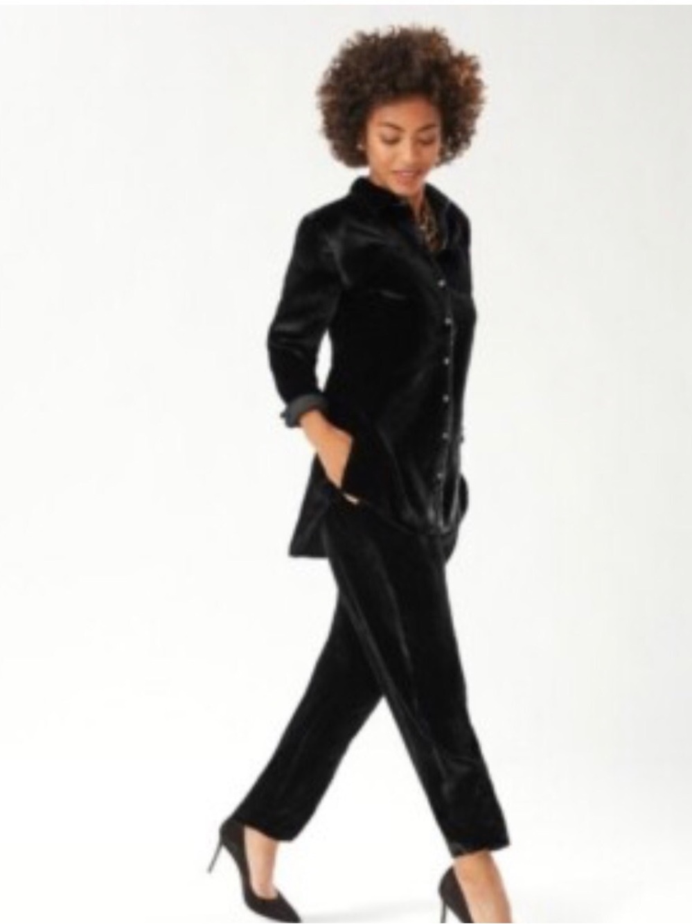 Tommy Bahama black velvet shirt